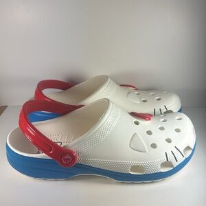 Crocs x Hello Kitty I Am Classic Clogs White and Red Women’s Size 12
